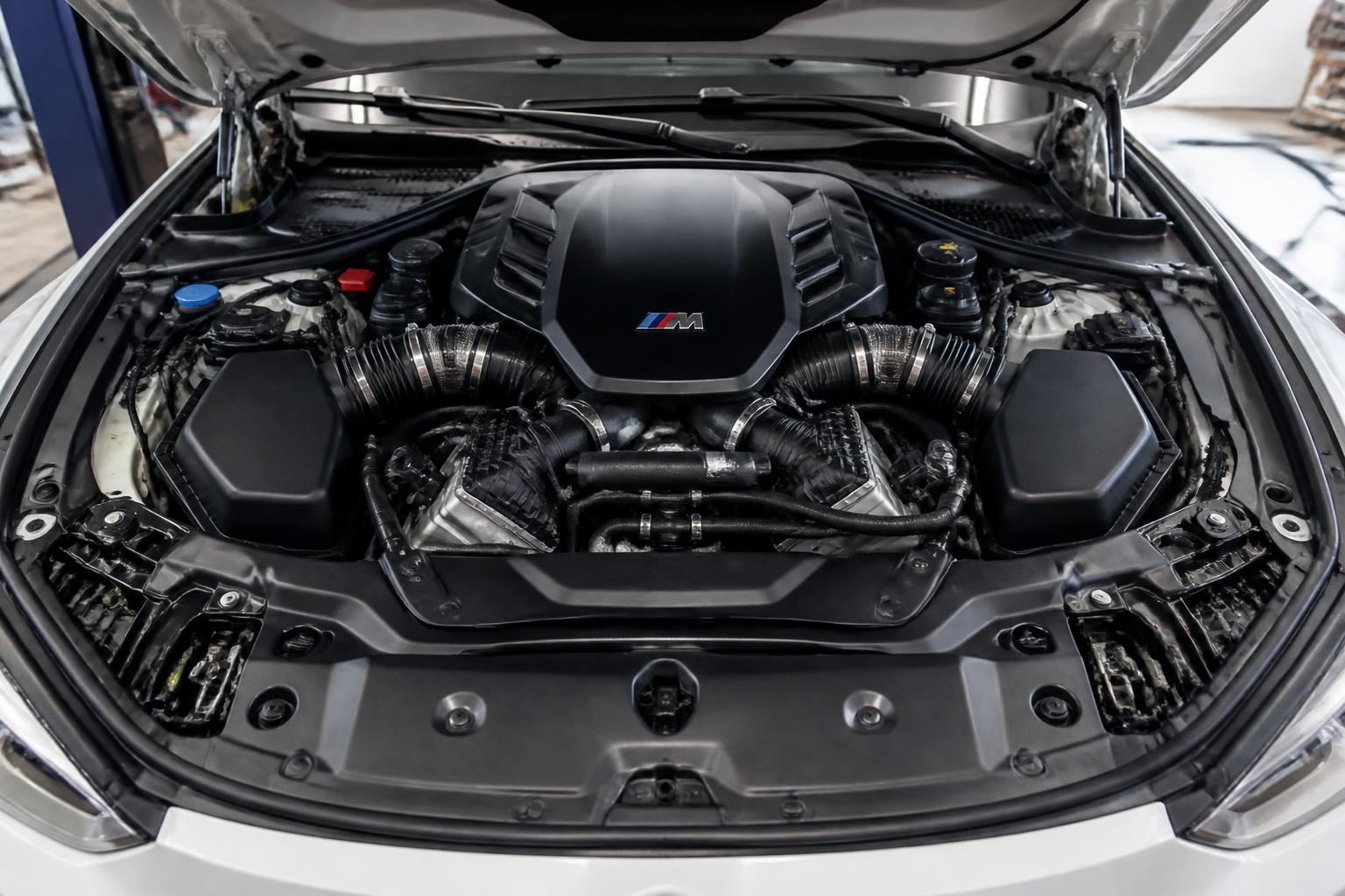 Engine bay detailing comparison